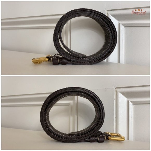 Authentic Louis Vuitton Brown Monogram Mini Lin Canvas Leather Buckle Belt 90/36 - Picture 9 of 13